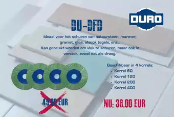 Bouwmat Duro Korrels DU-DFD aanbieding