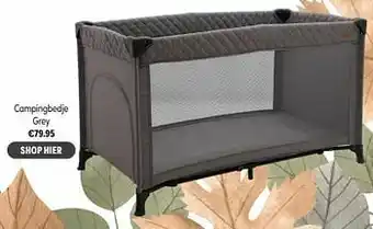 Campingbedje grey