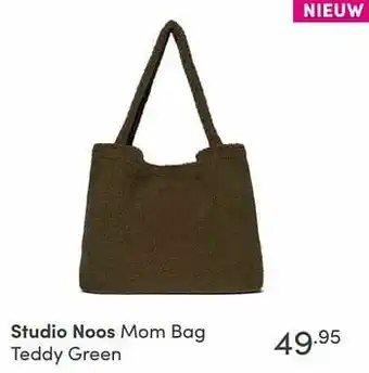 Baby & Tiener Studio noos mom bag teddy green aanbieding