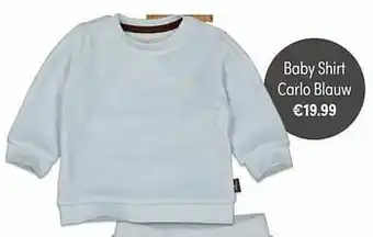 Baby & Tiener Baby shirt carlo blauw aanbieding
