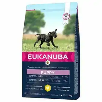 Zooplus 2x3kg Puppy Large Breed Kip Eukanuba Hondenvoer aanbieding