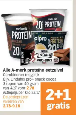 Albert Heijn Alle A-merk proteïne eetzuivel aanbieding