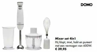 Multi bazar Domo mixer set 4in1 aanbieding