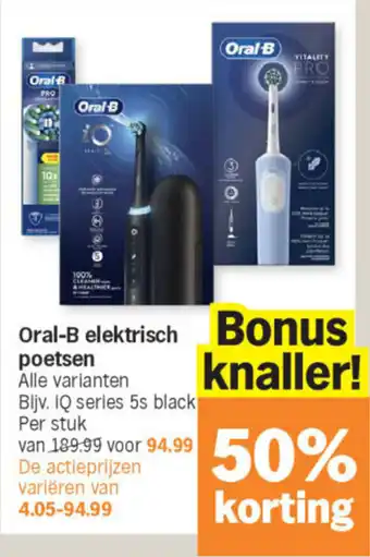 Albert Heijn Oral-B elektrisch poetsen aanbieding