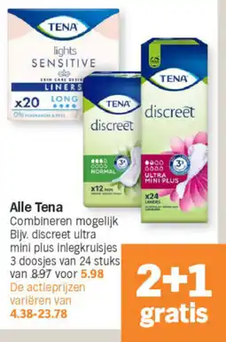 Albert Heijn Alle Tena aanbieding