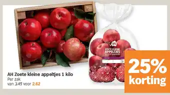 Albert Heijn AH Zoete kleine appeltjes 1 kilo aanbieding