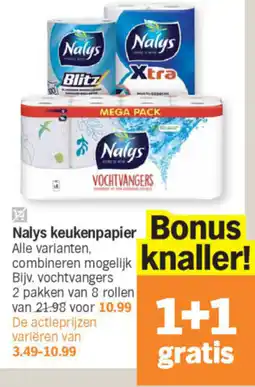 Albert Heijn Nalys keukenpapier aanbieding