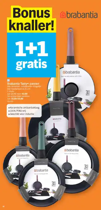 Albert Heijn Brabantia Tasty+ pannen aanbieding