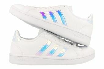 Berca Shoes Adidas Veterschoen Dames Grand Court - Wit aanbieding