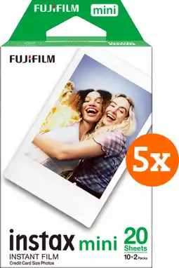 Coolblue Fujifilm Instax Mini Film (100 pièces) aanbieding