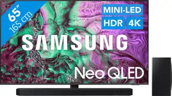 Coolblue Samsung Neo QLED 4K 65QN86D (2024) + Barre de Son aanbieding