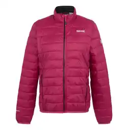 Decathlon Dames Hillpack II geïsoleerde gewatteerde jas (Diep Roze/Zwart) aanbieding