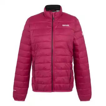 Decathlon Dames Hillpack II geïsoleerde gewatteerde jas (Diep Roze/Zwart) aanbieding