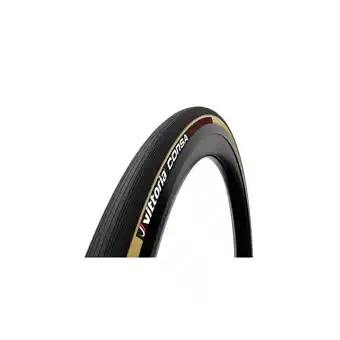 Decathlon Buitenband voor racefiets Corsa Graphene 2.0 25 mm - zwart/bruin aanbieding