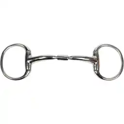 Decathlon Anatomisch dubbel snaffle bit voor paarden Harry's Horse Roll-R aanbieding