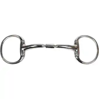 Decathlon Anatomisch dubbel snaffle bit voor paarden Harry's Horse Roll-R aanbieding