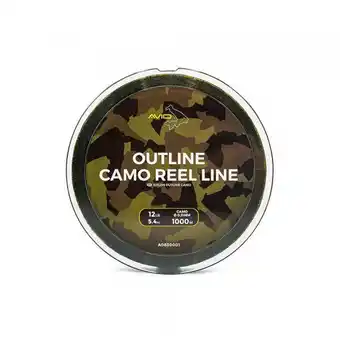 Decathlon Avid Carp 1.000M Outline Camo Reel Line 0.31 mm - Nylon Karperlijn aanbieding