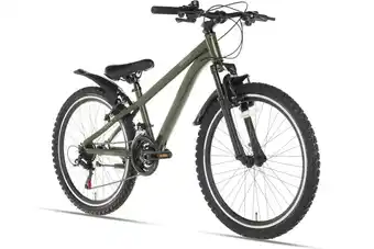 Decathlon Cortego Ranger Jongensfiets 24 inch Army Green - 21 Versnellingen - MTB aanbieding