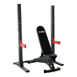 Decathlon Squat rack set met verstelbare gewichtsbank aanbieding