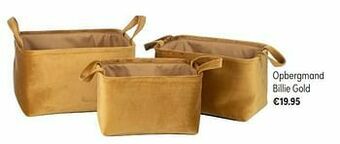 Baby & Tiener Opbergmand billie gold aanbieding