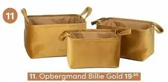Baby & Tiener Opbergmand billie gold aanbieding