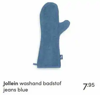 Baby & Tiener Jollein washand badstof jeans blue aanbieding
