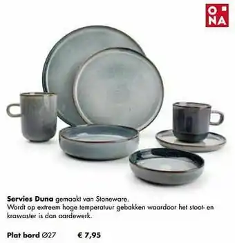 Multi bazar servies duna plat bord ø27 aanbieding