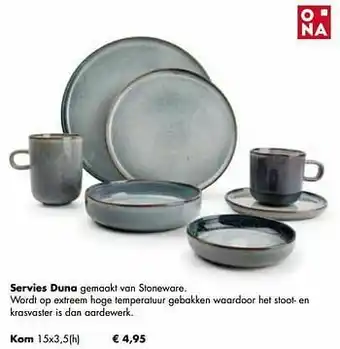 Multi bazar servies duna kom aanbieding