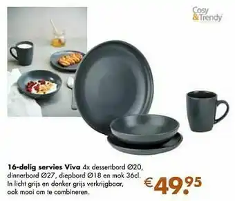 Multi bazar 16-delig servies viva aanbieding
