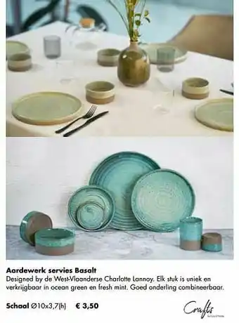 Multi bazar Aardewerk servies basalt schaal aanbieding