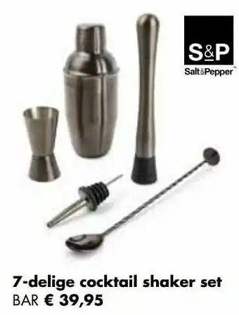 Multi bazar 7-delige cocktail shaker set bar aanbieding