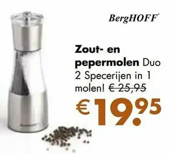 Multi bazar Zout- en pepermolen duo aanbieding
