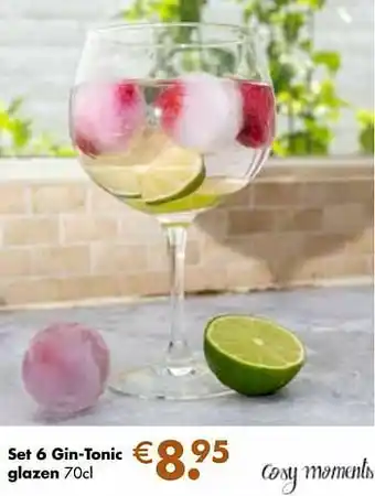 Multi bazar Set 6 gin-tonic glazen aanbieding