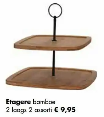 Multi bazar Etagere bamboe aanbieding