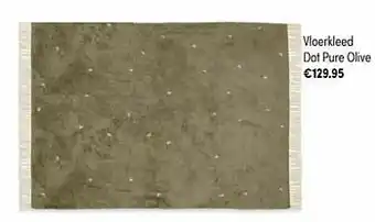 Baby & Tiener Vloerkleed dot pure olive aanbieding