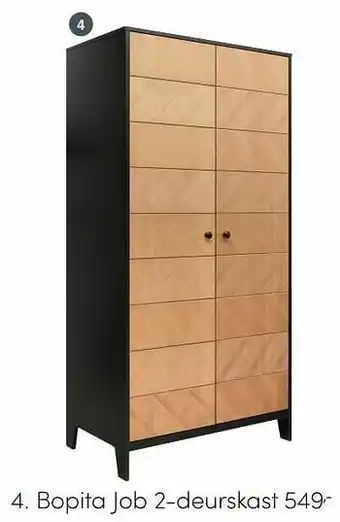 Baby & Tiener Bopita job 2-deurskast aanbieding