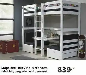 Baby & Tiener Stapelbed finley aanbieding