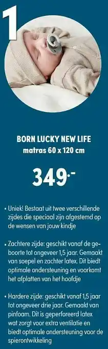 Baby & Tiener Born lucky new life matras aanbieding