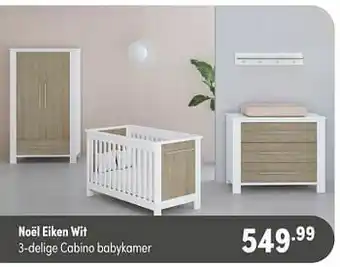 Baby & Tiener Noël eiken wit 3-delige cabino babykamer aanbieding