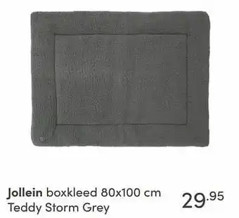 Baby & Tiener Jollein boxkleed teddy storm grey aanbieding