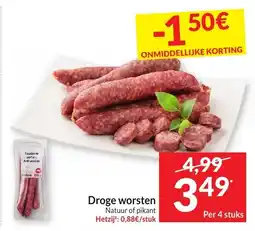 Intermarché Droge worsten aanbieding