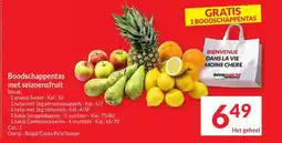 Intermarché Boodschappentas met seizoensfruit aanbieding