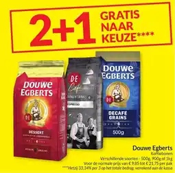 Intermarché Douwe Egberts Koffiebonen aanbieding