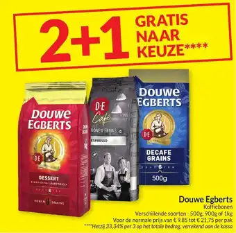 Intermarché Douwe Egberts Koffiebonen aanbieding