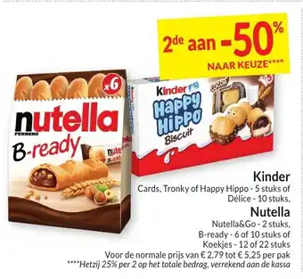 Intermarché Kinder of Nutella aanbieding