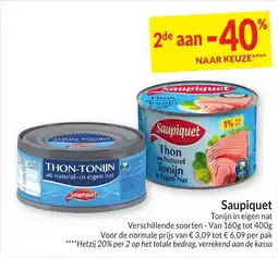 Intermarché Saupiquet aanbieding