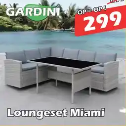 iTEK Gardini Loungeset Miami aanbieding