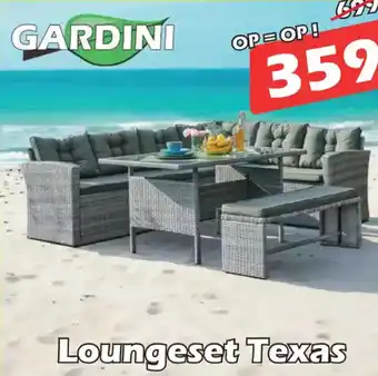 iTEK Gardini Loungeset Texas aanbieding