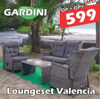 iTEK Gardini Loungeset Valencia aanbieding