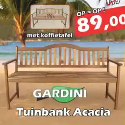 iTEK Gardini Tuinbank Acacia aanbieding